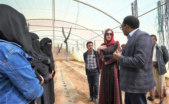 نائبة السفير الهولندي تزور مشروع حوض صنعاء
