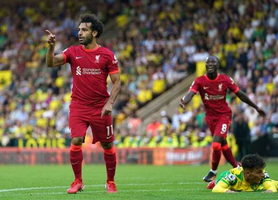 إصابة محمد صلاح في مباراة برايتون