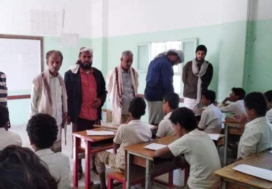 تدشين الامتحانات النهائية للفصل الدراسي الثاني في مدارس المحفد