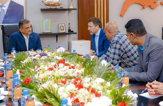 لملس يبحث مع زوريا تنظيم آلية الدعم لخدمة المجتمع بالعاصمة عدن