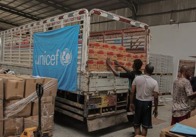 يونيسف تستقبل 228 طن أغذية علاجية للأطفال العام الجاري