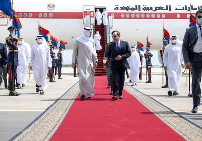 السيسي يستقبل بن زايد في شرم الشيخ