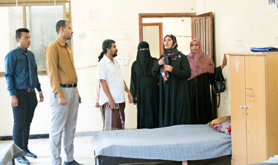 اشتياق سعد تتفقد مركز التكافل للأيتام في الشعب