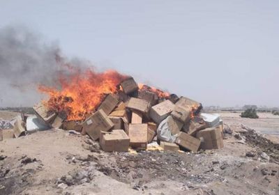 إتلاف شحنة مسدسات خرز في ميناء عدن
