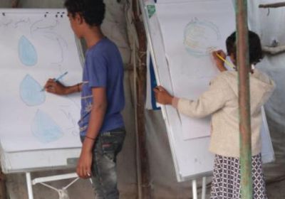 فعالية ترفيهية للأطفال بمخيمات الخوخة