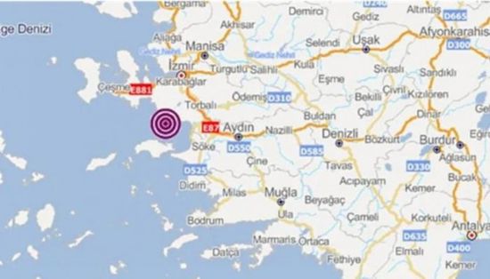 زلزال بقوة 3.5 درجة يضرب غربي تركيا