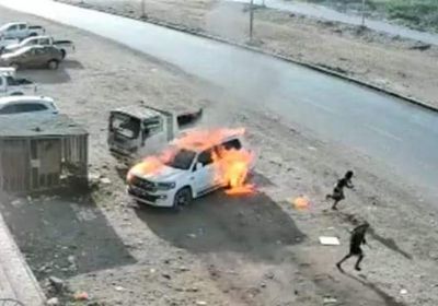 اشتباكات مع متهمين بإضرام النار بسيارة في المنصورة