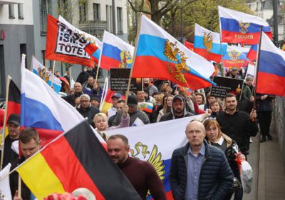 تظاهرات مؤيدة للروس بألمانيا