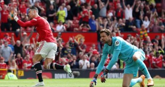 رونالدو يتقدم ليونايتد بهدفين أمام نوريتش سيتي