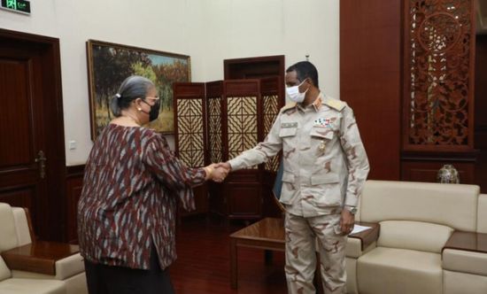 حميدتي وتيتية يبحثان جهود السلام في جنوب السودان