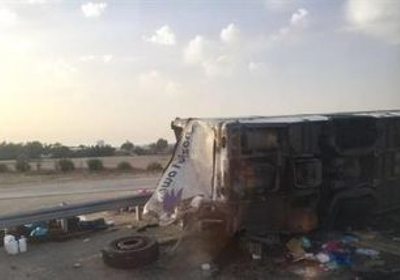 8 وفيات وإصابات جراء انقلاب حافلة بالسعودية