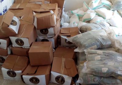 "الانتقالي" يواصل إمداد أسر الشهداء في أبين بسلال غذائية