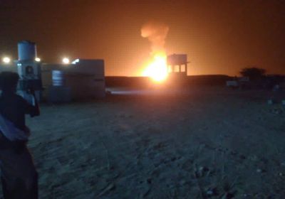 انفجار أنبوب غاز ممتد لمنشأة بلحاف