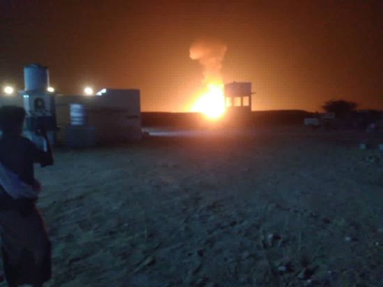 انفجار أنبوب غاز ممتد لمنشأة بلحاف