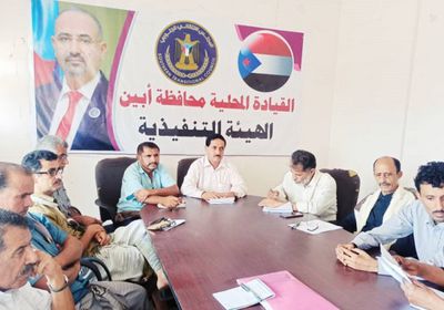 "تنفيذية انتقالي أبين" تدعو إداراتها لمضاعفة العمل الميداني