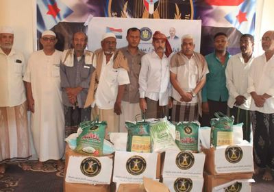 تدشين توزيع مساعدات "الانتقالي" لذوي الشهداء بسيئون