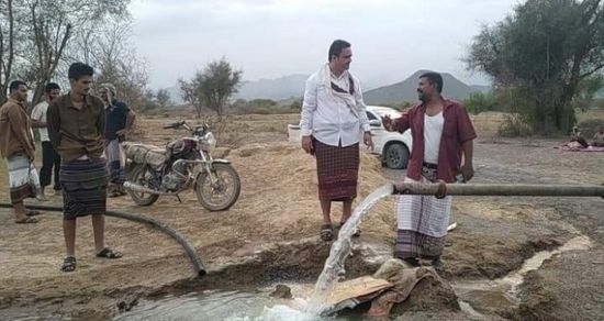 تشغيل تجريبي لبئر مياه ثان في منطقة بجير بردفان