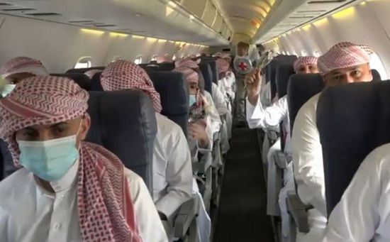 إقلاع الطائرة الثانية لأسرى مليشيا الحوثي