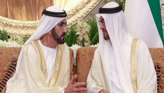 محمد بن راشد يبايع محمد بن زايد رئيسا للإمارات بقصيدة شعر