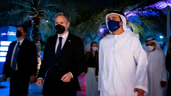 وزير الخارجية الإماراتي يلتقي نظيره الأمريكي