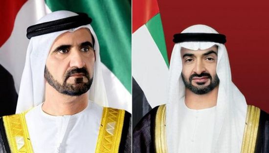 الشيخ محمد بن زايد ونائبه يهنئان الرئيس الصومالي المنتخب