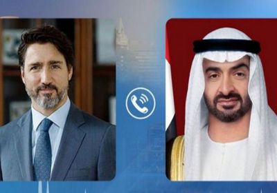 رئيس وزراء كندا يهنئ محمد بن زايد برئاسة الإمارات