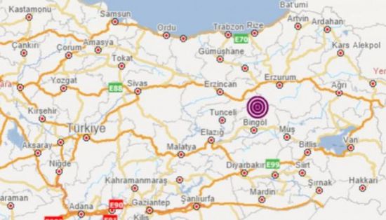 زلزال بقوة 4 درجات يضرب شرقي تركيا