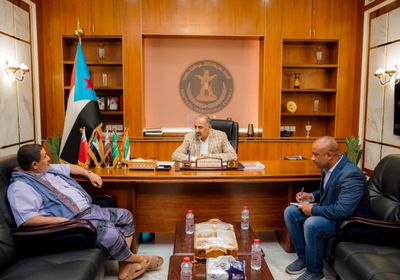 الزُبيدي وأديب العيسي يناقشان أوضاع أسر شهداء تحرير عدن