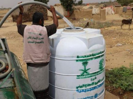 سلمان للإغاثة يقدم أكثر من 4 ملايين لتر مياه لحجة