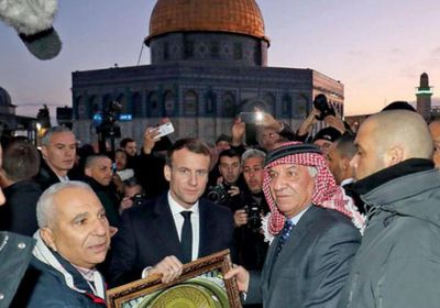 ماكرون يستنكر سياسة الاستيطان بفلسطين