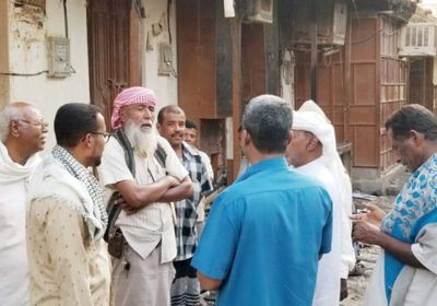 "انتقالي وادي حضرموت" يتفقد موقع حريق السوق القديم بتريم