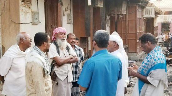 "انتقالي وادي حضرموت" يتفقد موقع حريق السوق القديم بتريم