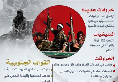 الإرهاب الحوثي في الضالع يفشل الهدنة (إنفوجراف)