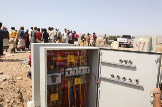 افتتاح توسعة مشروع كهرباء بن زايد غرب سقطرى