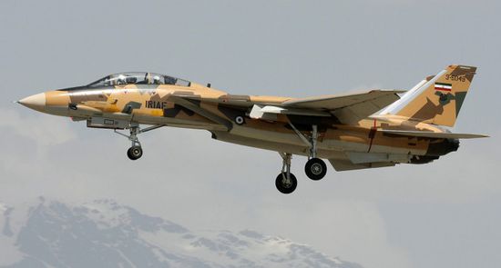 تحطم مقاتلة من طراز F-14 وسط إيران