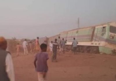 قطار يخرج عن مساره في السودان