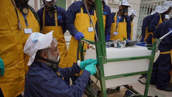 "فاو" تواصل دورة تشغيل وصيانة آلات مكافحة الجراد بعدن