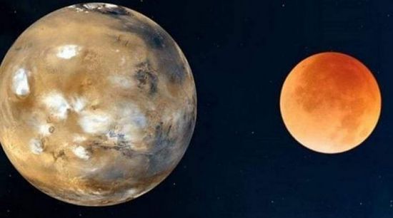 سماء مصر تشهد اقتران القمر بكوكب المريخ