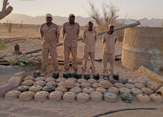 فريق مسام ينزع عشرات الألغام الحوثية من عسيلان
