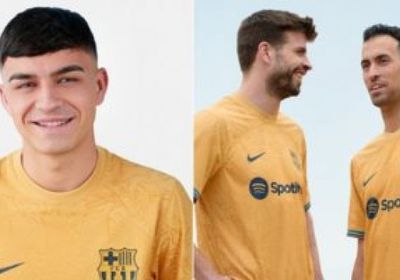 برشلونة يطرح قميصه الثاني بالموسم الجديد