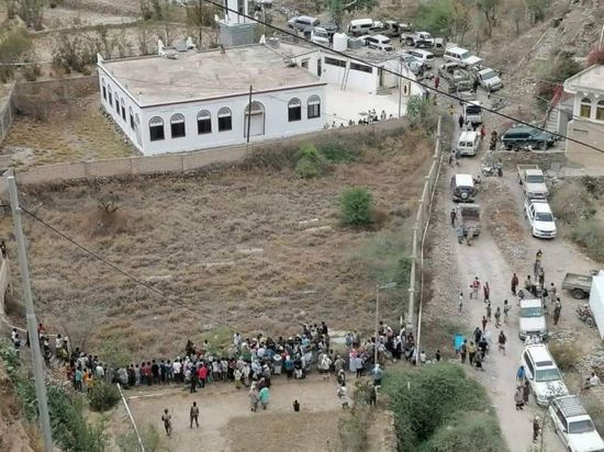 تشييع جثمان الشهيد البطاطي بيافع