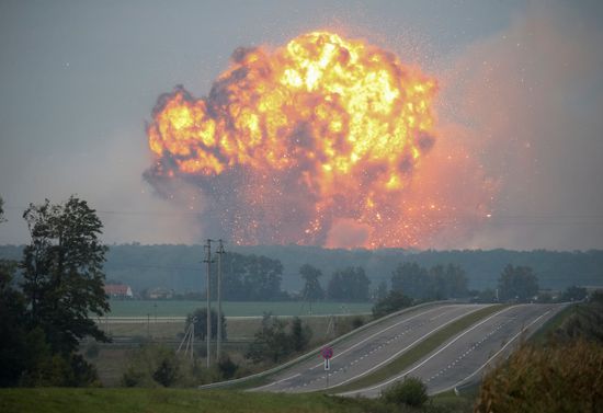 سماع دوي انفجارات قوية بميكولايف الأوكرانية