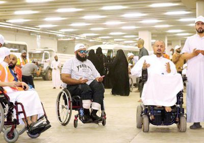 300 شخص من ذوي الإعاقة يصلون جدة لأداء فريضة الحج 