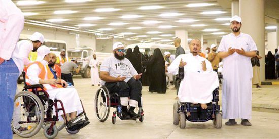 300 شخص من ذوي الإعاقة يصلون جدة لأداء فريضة الحج 