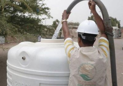 "سلمان للإغاثة" يضخ أكثر من 700 ألف لتر مياه بمخيمات الخوخة