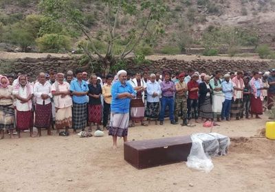 تشييع جثمان صالح الحميدي في الضالع 