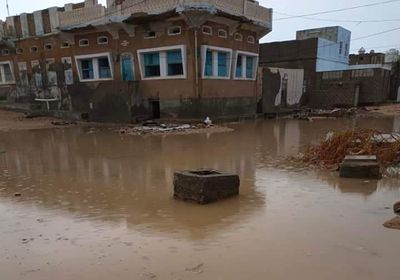 سقوط أمطار غزيرة في الريدة الشرقية 