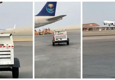 &nbsp;انحراف طائرة عن المدرج بمطار الملك عبدالعزيز &nbsp;في السعودية