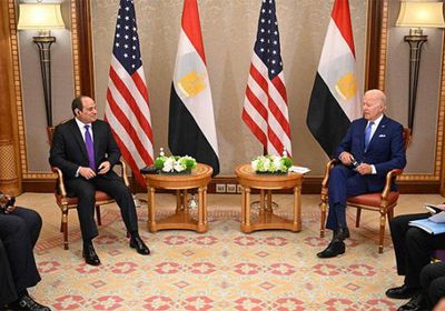تفاصيل مباحثات السيسي مع بايدن في جدة