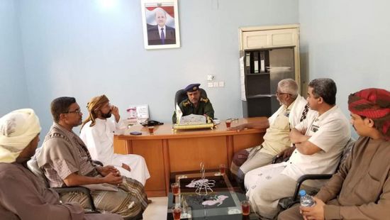 انتقالي تريم يطلع على جهود الأجهزة الأمنية